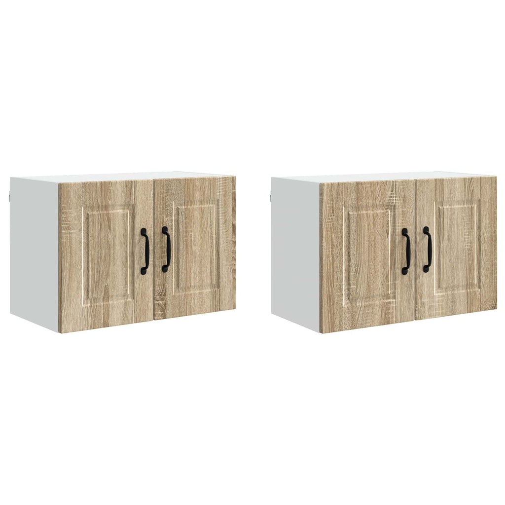 vidaXL Szafka ścienna PORTO 2 pcs Dąb Sonoma 60 x 31 x 40 cm