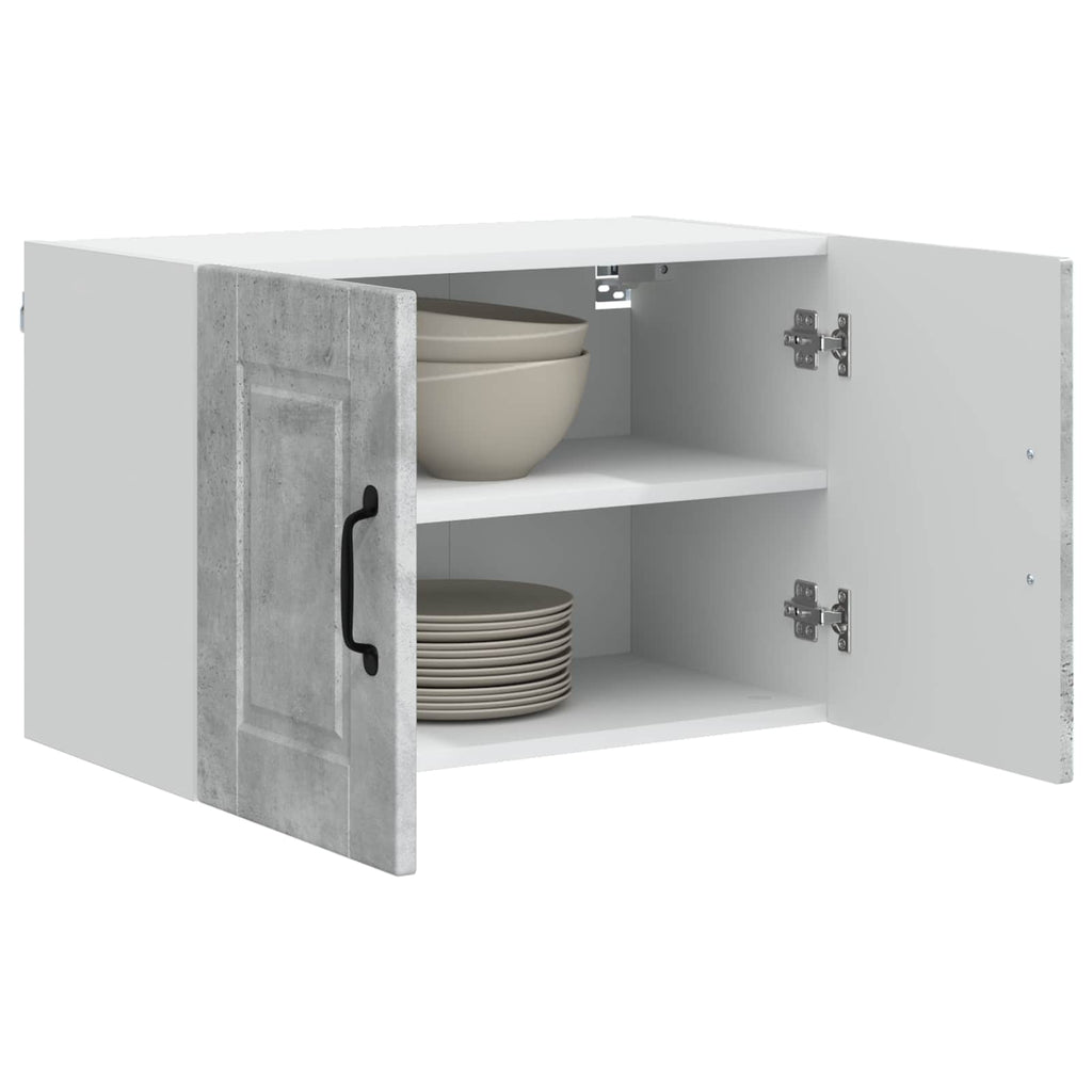 vidaXL Szafka ścienna PORTO 2 pcs Betonowy szary 60 x 31 x 40 cm