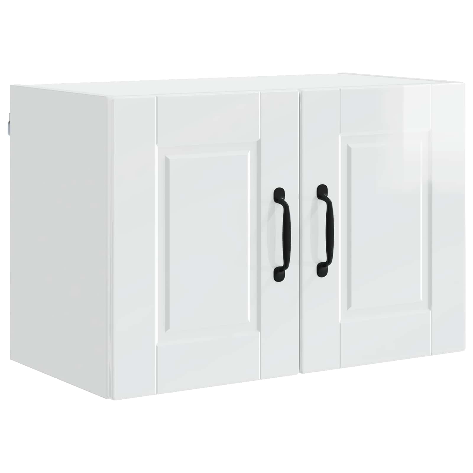 vidaXL Szafka ścienna PORTO Wysoki połysk biały 60 x 31 x 40 cm