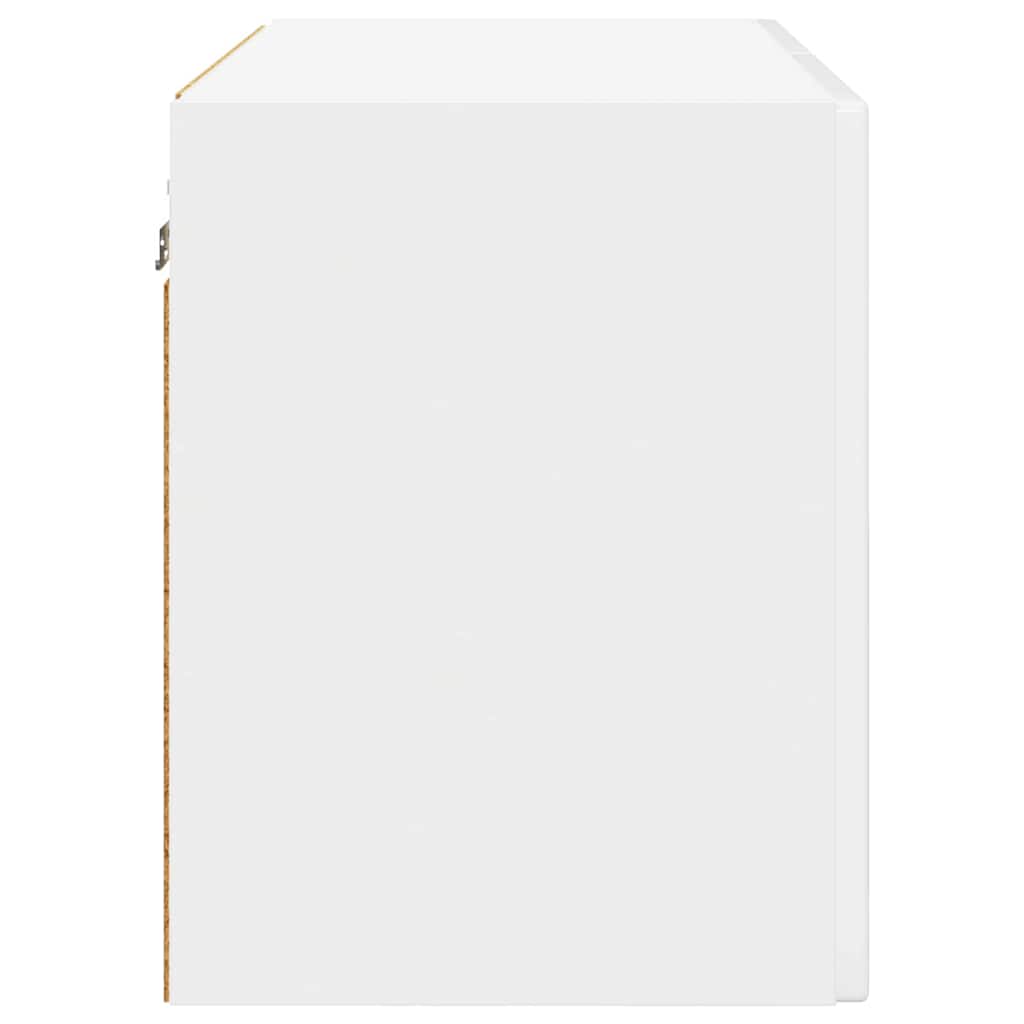 vidaXL Szafka ścienna PORTO Wysoki połysk biały 60 x 31 x 40 cm