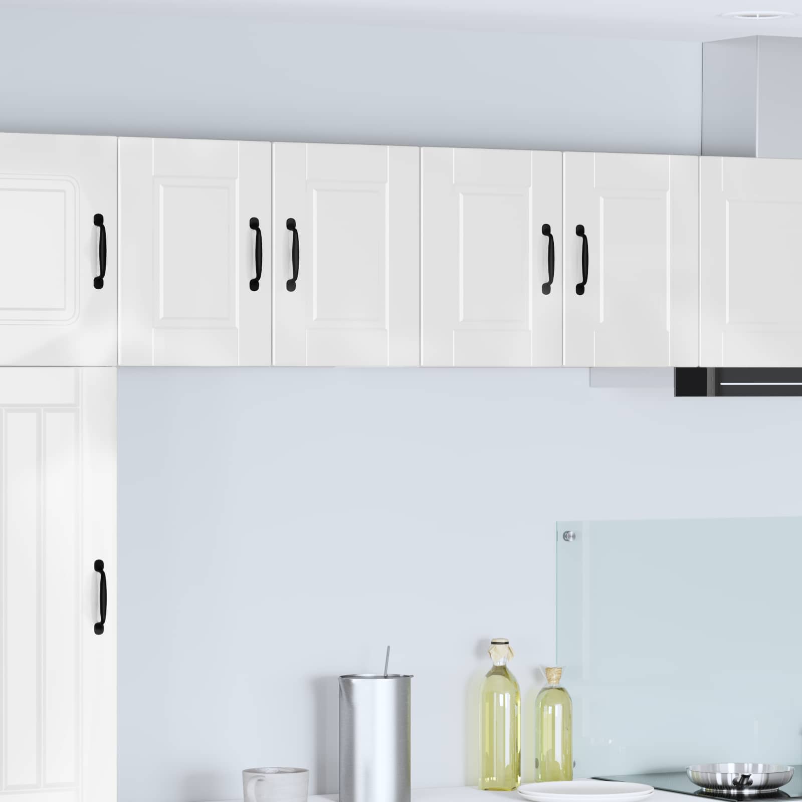 vidaXL Szafka ścienna PORTO 2 pcs Wysoki połysk biały 60 x 31 x 40 cm