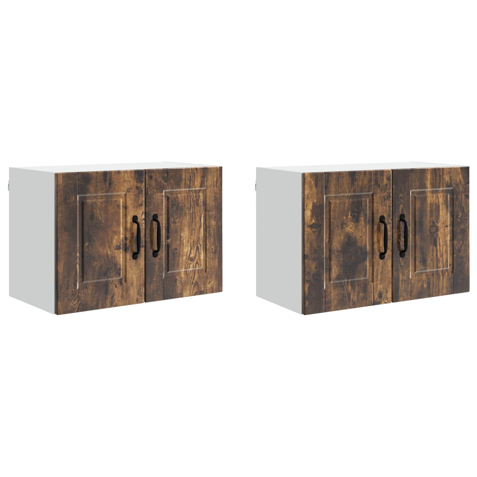 vidaXL Szafka ścienna PORTO 2 pcs Dąb wędzony 60 x 31 x 40 cm
