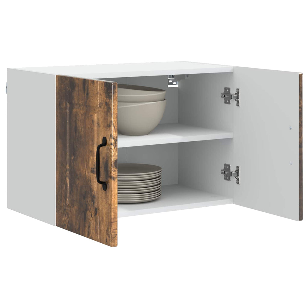 vidaXL Szafka ścienna PORTO 2 pcs Dąb wędzony 60 x 31 x 40 cm