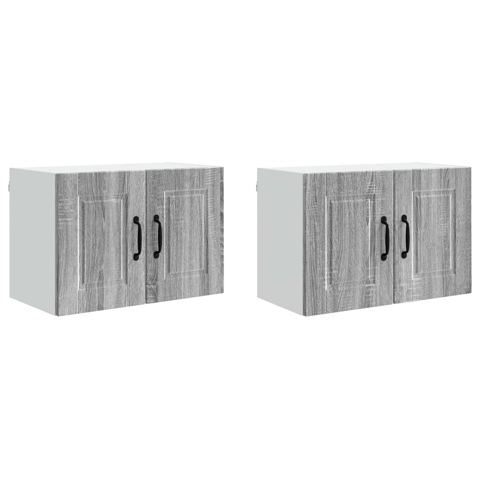 vidaXL Szafka ścienna PORTO 2 pcs Szary Sonoma 60 x 31 x 40 cm