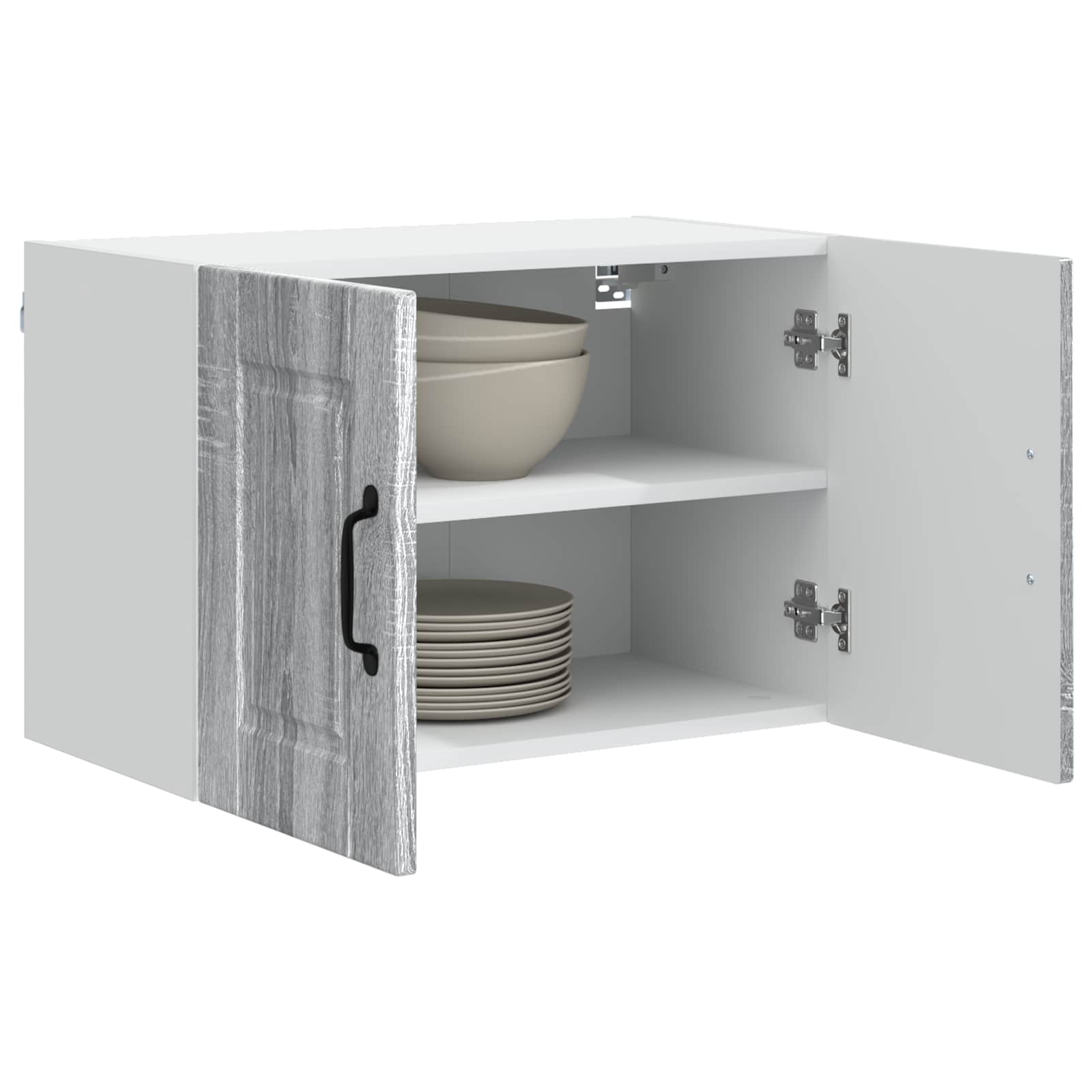 vidaXL Szafka ścienna PORTO 2 pcs Szary Sonoma 60 x 31 x 40 cm