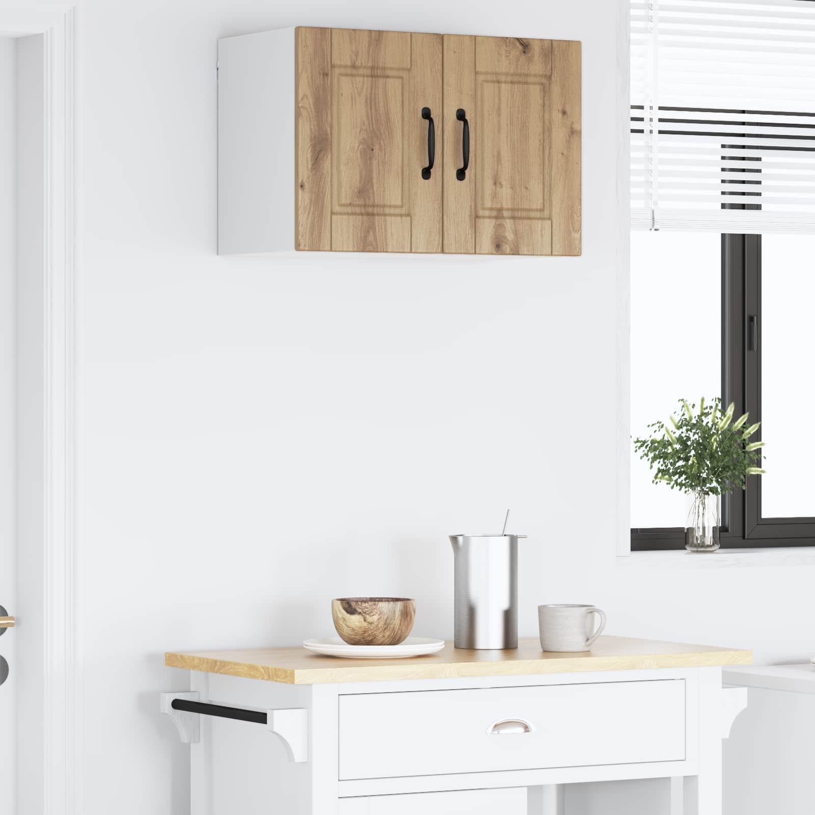 vidaXL Szafka ścienna PORTO Dąb rzemieślniczy 60 x 31 x 40 cm