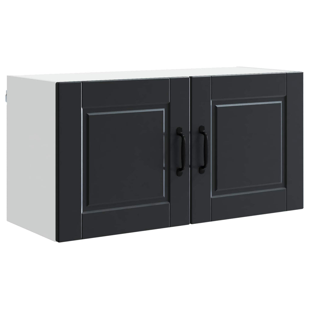 vidaXL Szafka ścienna PORTO Czarny 80 x 31 x 40 cm