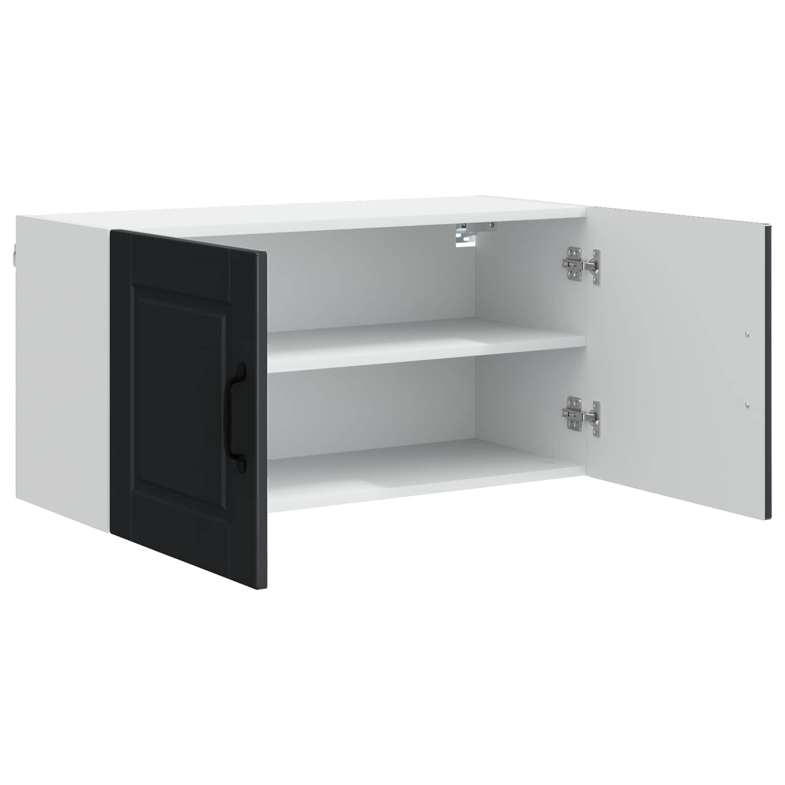 vidaXL Szafka ścienna PORTO Czarny 80 x 31 x 40 cm
