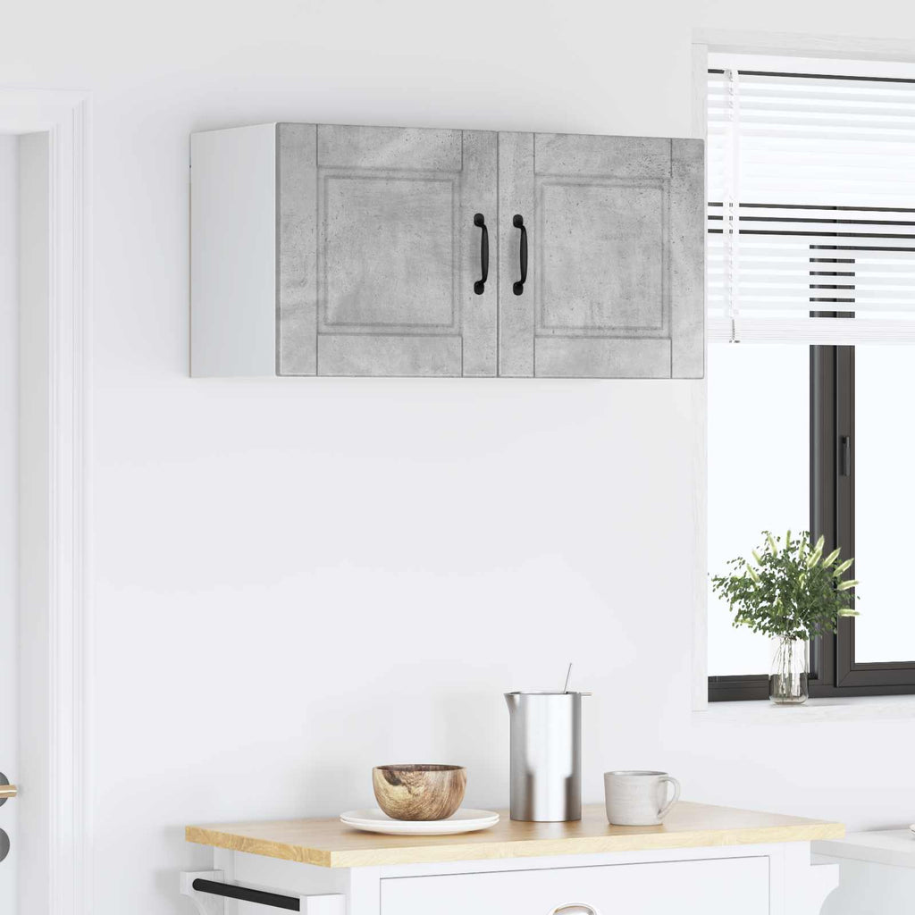 vidaXL Szafka ścienna PORTO Betonowy szary 80 x 31 x 40 cm