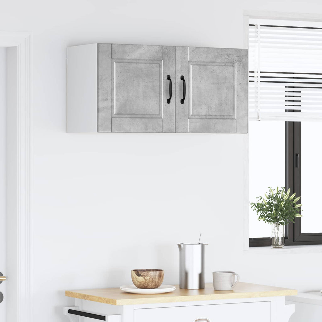 vidaXL Szafka ścienna PORTO Betonowy szary 80 x 31 x 40 cm