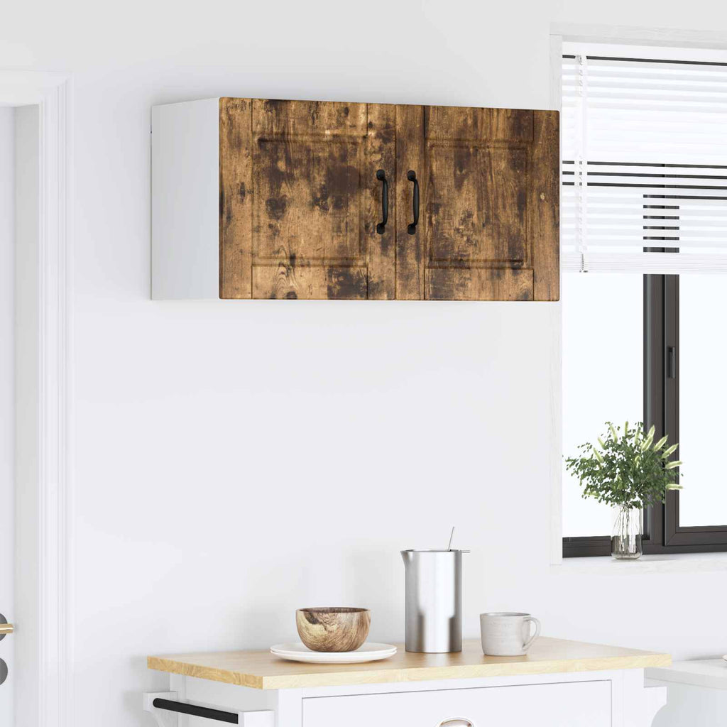 vidaXL Szafka ścienna PORTO Dąb wędzony 80 x 31 x 40 cm