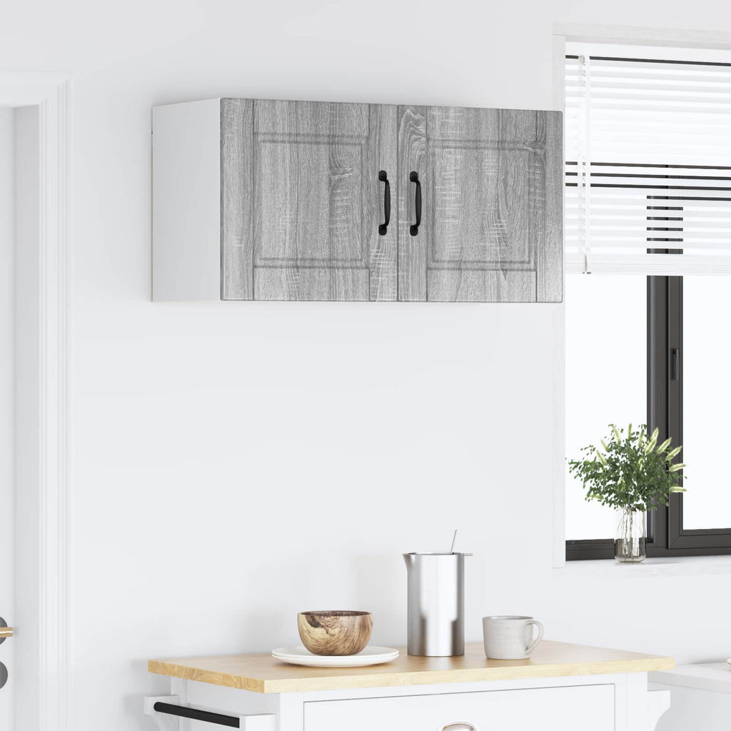 vidaXL Szafka ścienna PORTO Szary Sonoma 80 x 31 x 40 cm