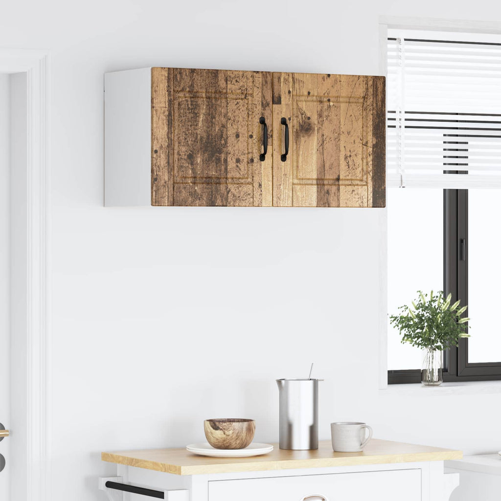 vidaXL Szafka ścienna PORTO Stare drewno 80 x 31 x 40 cm