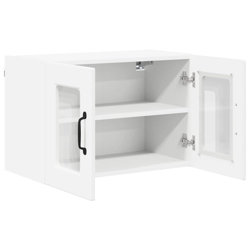 vidaXL Szafka szklana na ścianę PORTO 2 pcs Biały 60 x 31 x 40 cm