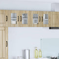 vidaXL Szafka szklana na ścianę PORTO 2 pcs Dąb Sonoma 60 x 31 x 40 cm