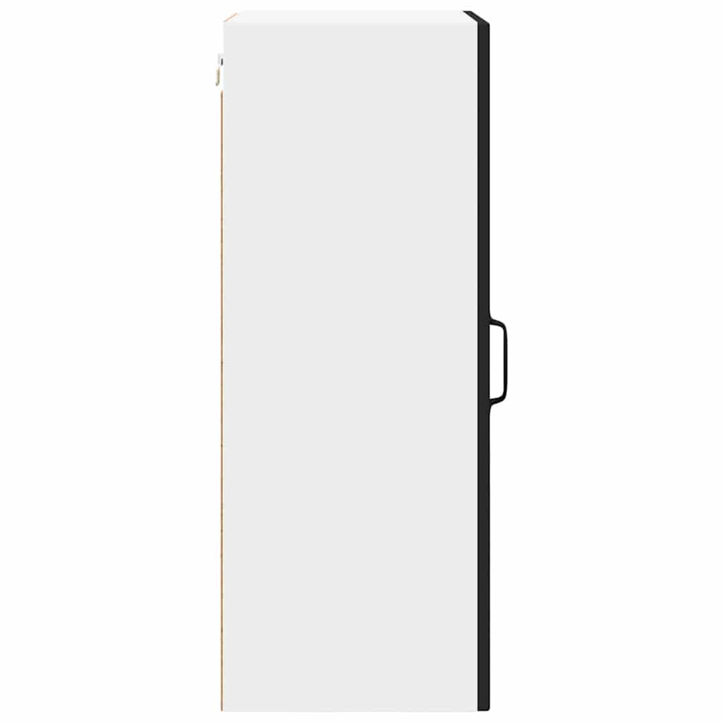 vidaXL Szafka szklana na ścianę PORTO 2 pcs Czarny 40 x 31 x 80 cm