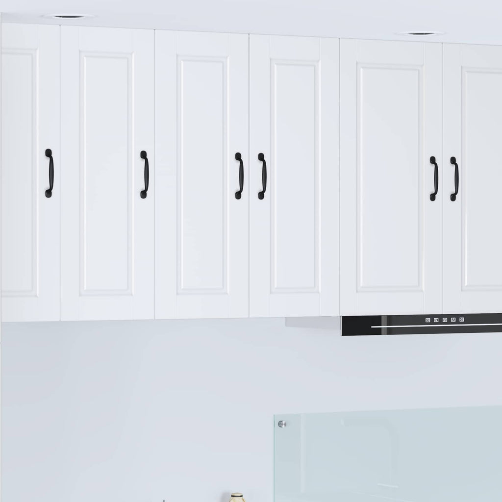 vidaXL Szafka ścienna PORTO 2 pcs Biały 30 x 31 x 80 cm