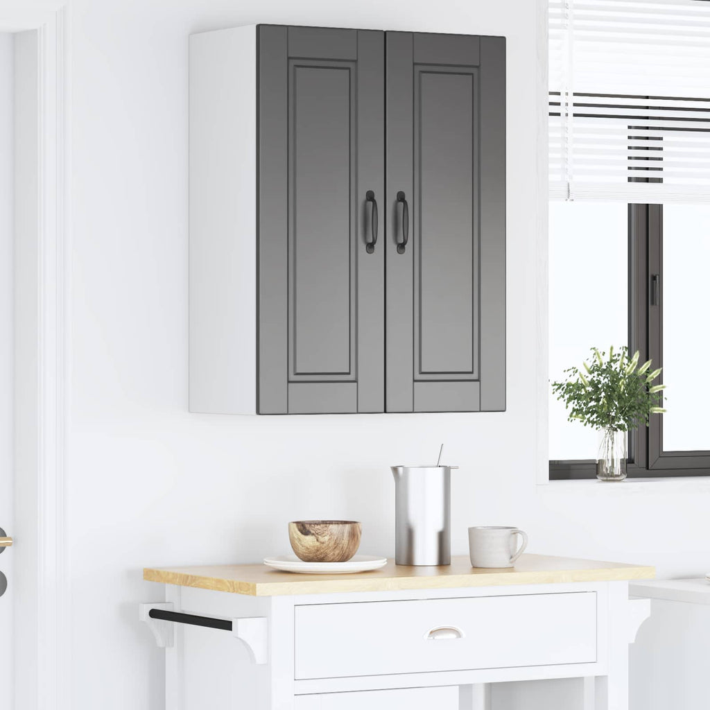 vidaXL Szafka ścienna PORTO 2 pcs Czarny 30 x 31 x 80 cm