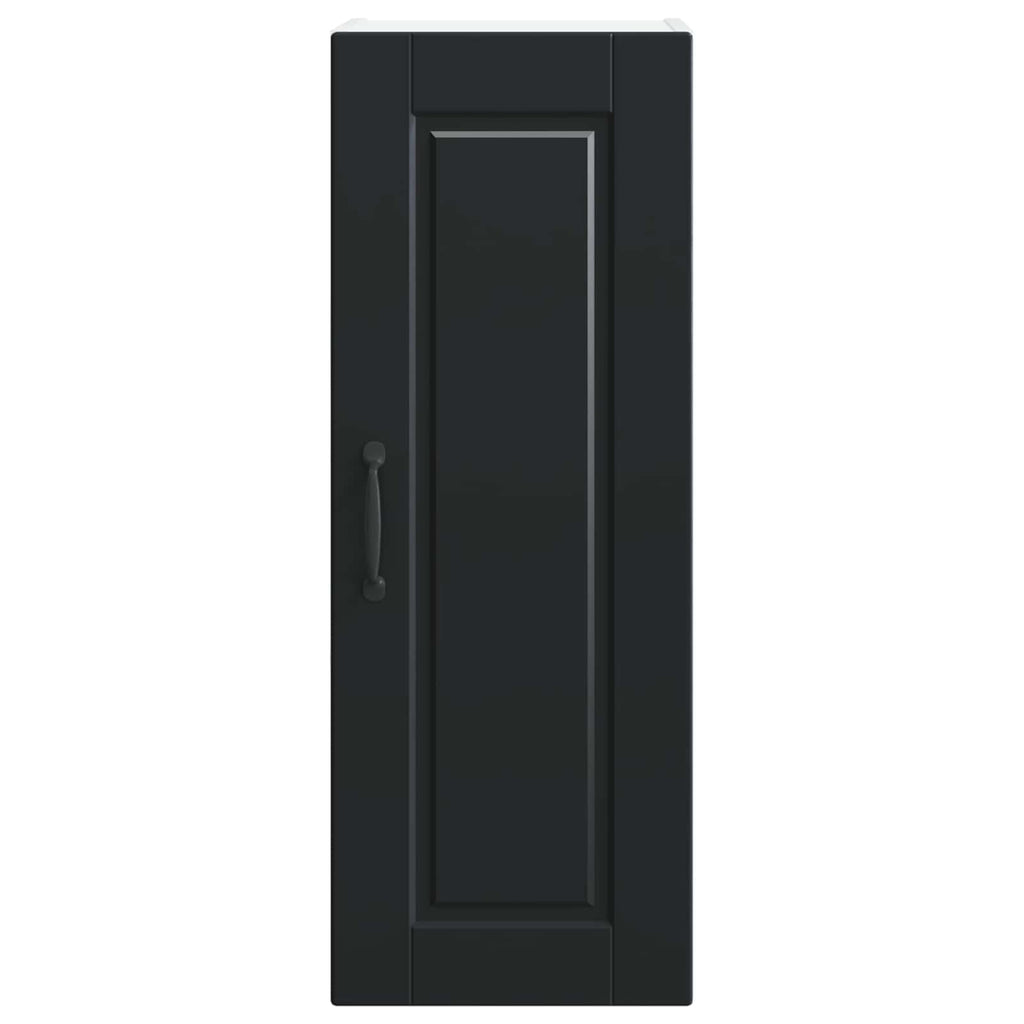 vidaXL Szafka ścienna PORTO 2 pcs Czarny 30 x 31 x 80 cm