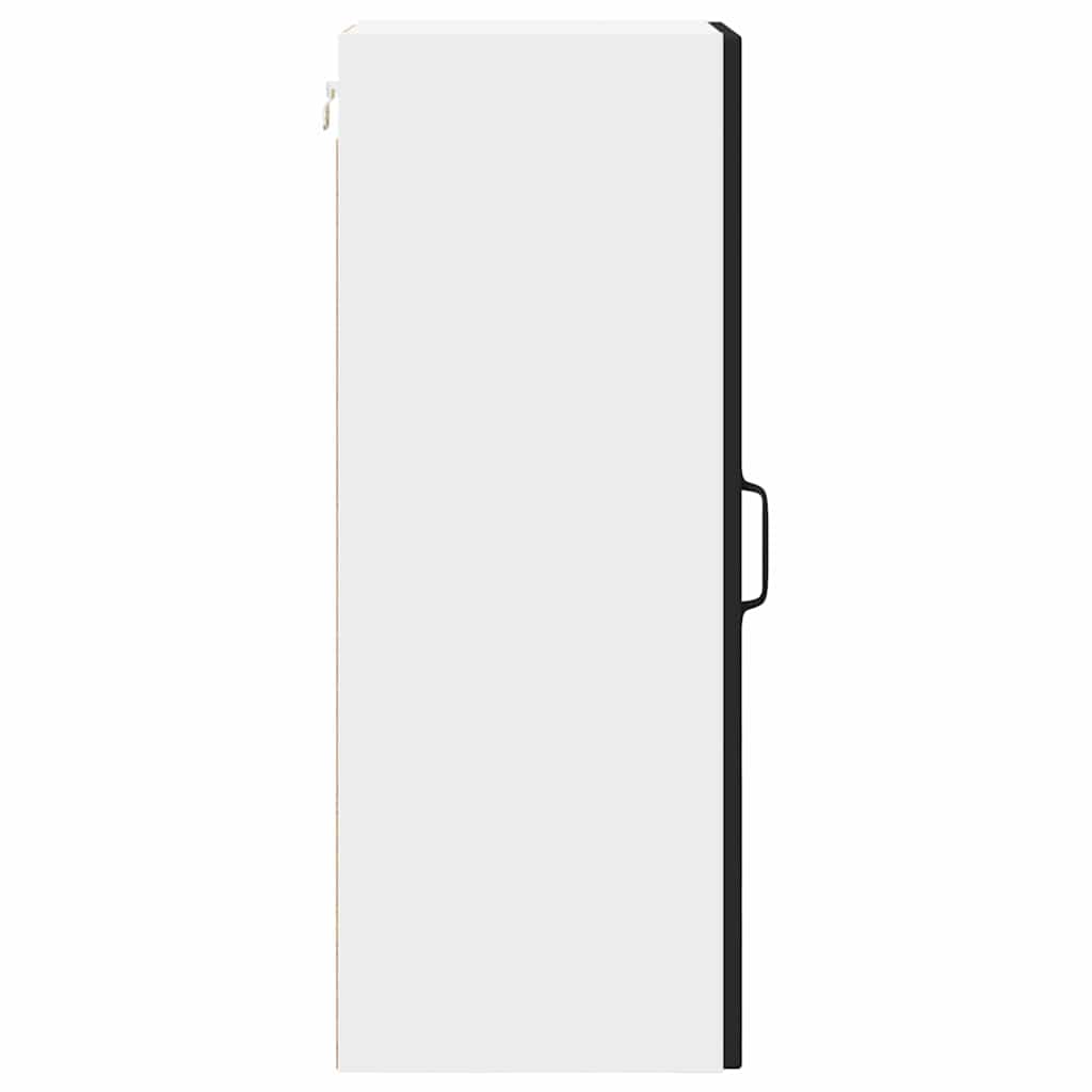 vidaXL Szafka ścienna PORTO 2 pcs Czarny 30 x 31 x 80 cm