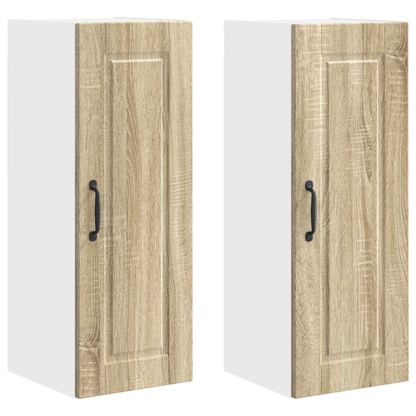 vidaXL Szafka ścienna PORTO 2 pcs Dąb Sonoma 30 x 31 x 80 cm