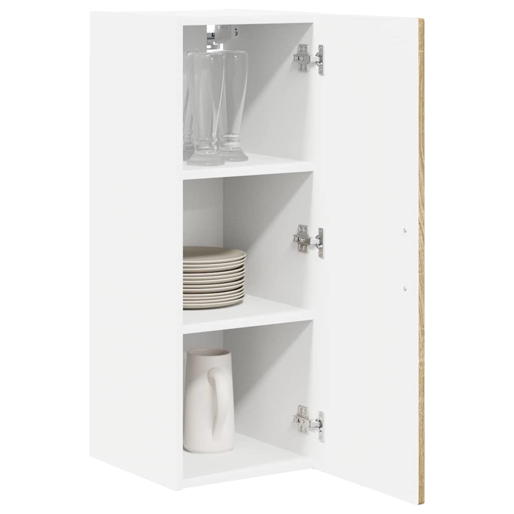 vidaXL Szafka ścienna PORTO 2 pcs Dąb Sonoma 30 x 31 x 80 cm