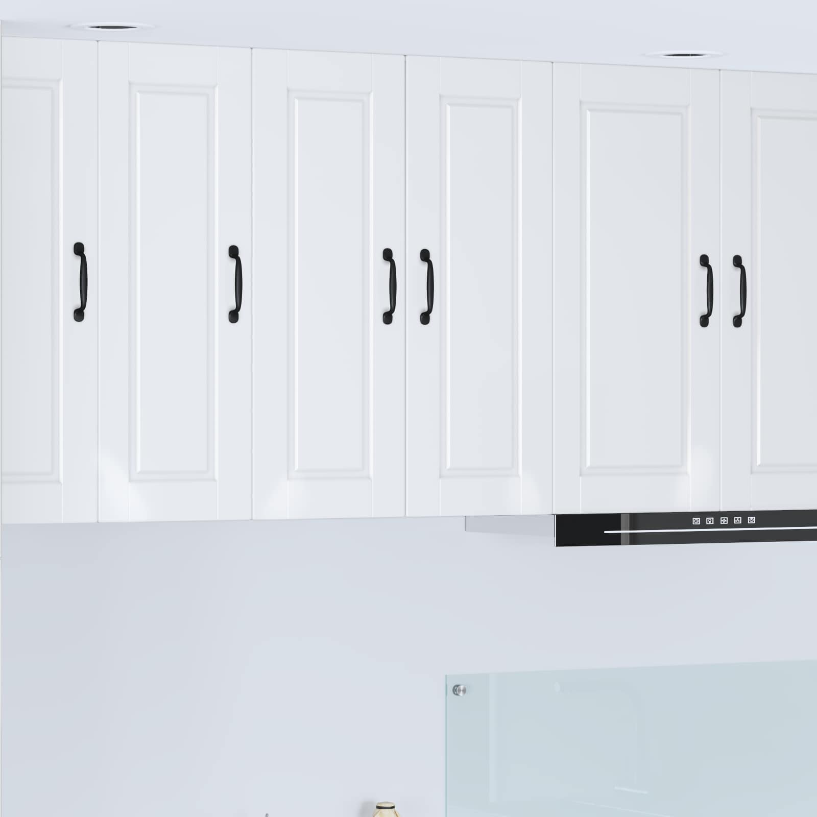 vidaXL Szafka ścienna PORTO 2 pcs Wysoki połysk biały 30 x 31 x 80 cm