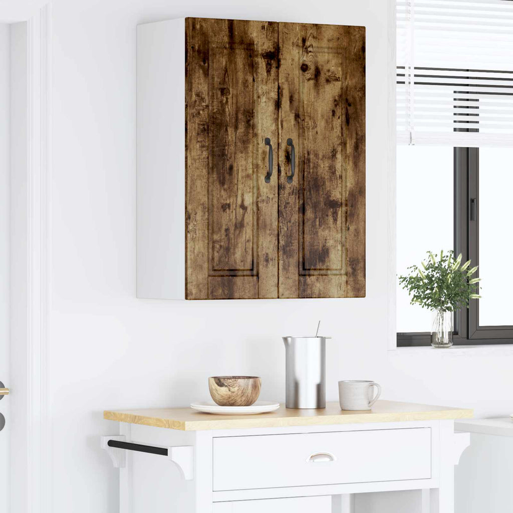 vidaXL Szafka ścienna PORTO 2 pcs Dąb wędzony 30 x 31 x 80 cm