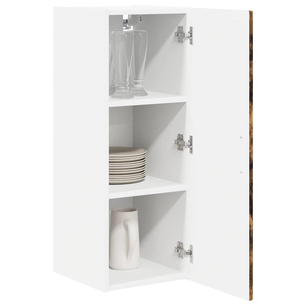 vidaXL Szafka ścienna PORTO 2 pcs Dąb wędzony 30 x 31 x 80 cm
