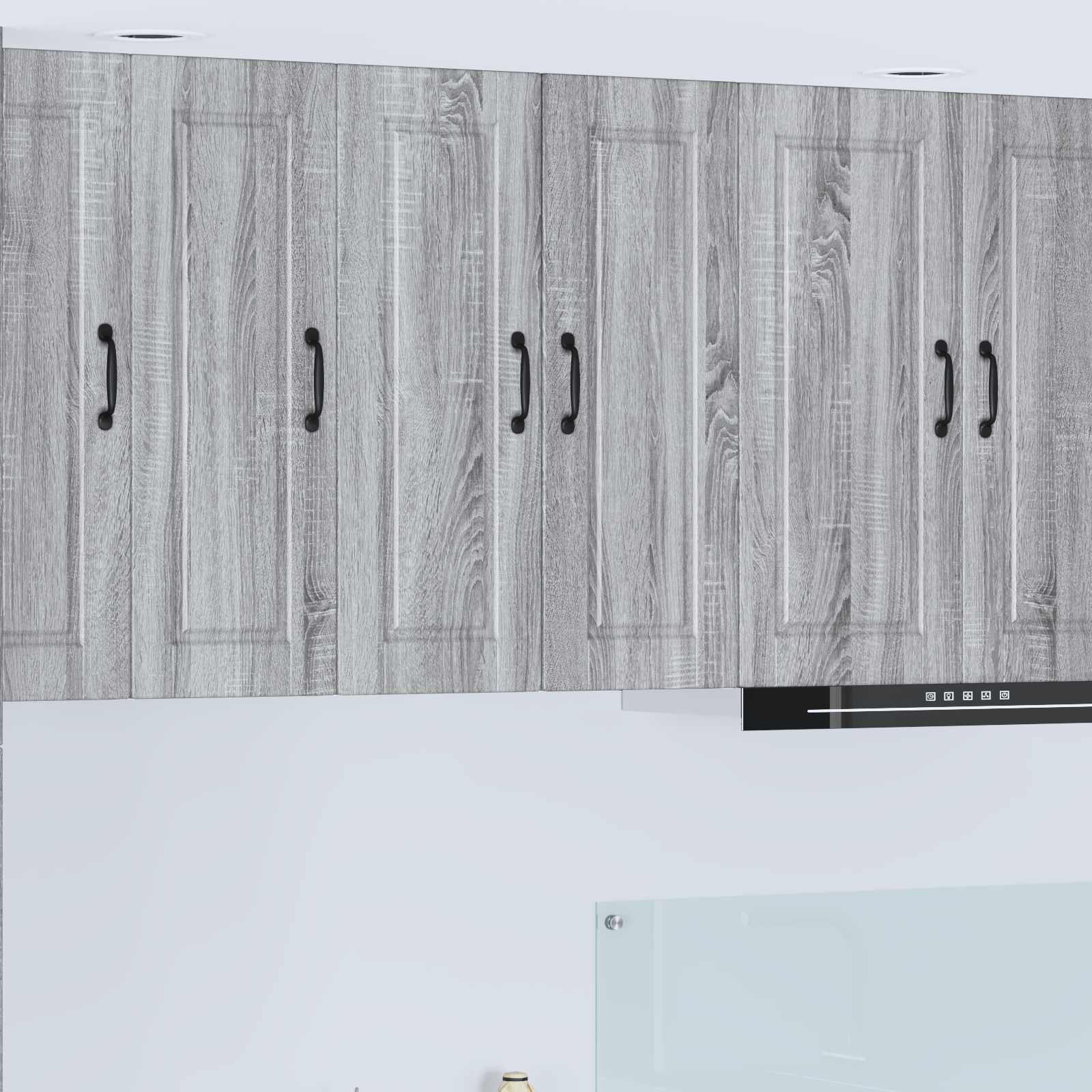 vidaXL Szafka ścienna PORTO 2 pcs Szary Sonoma 30 x 31 x 80 cm