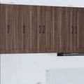 vidaXL Szafka ścienna PORTO 2 pcs Brązowy dąb 30 x 31 x 80 cm