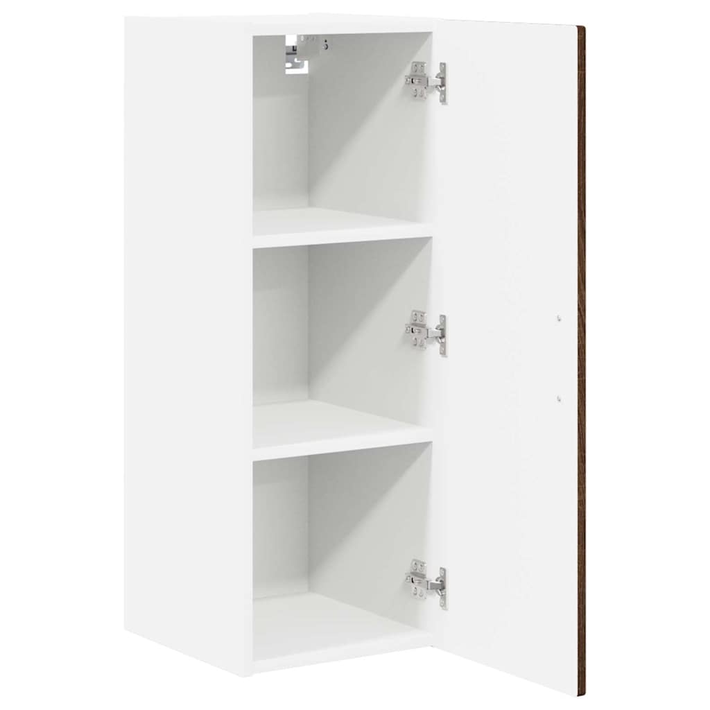 vidaXL Szafka ścienna PORTO 2 pcs Brązowy dąb 30 x 31 x 80 cm