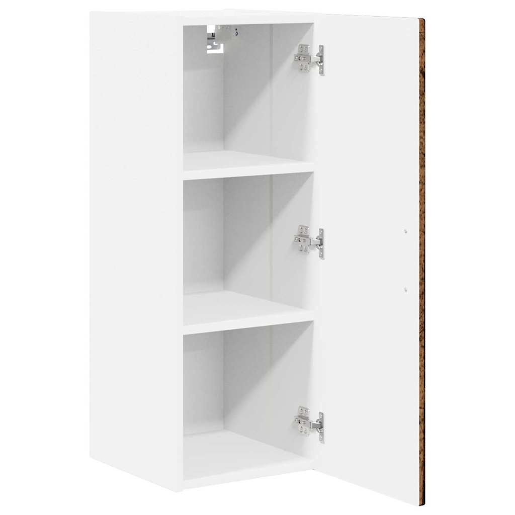 vidaXL Szafka ścienna PORTO 2 pcs Stare drewno 30 x 31 x 80 cm