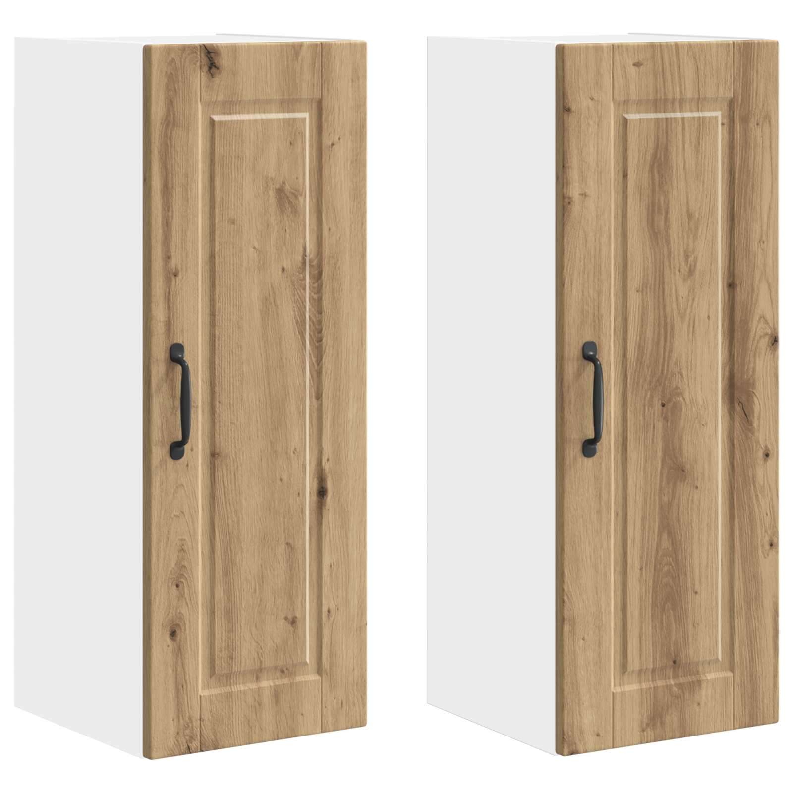 vidaXL Szafka ścienna PORTO 2 pcs Dąb rzemieślniczy 30 x 31 x 80 cm