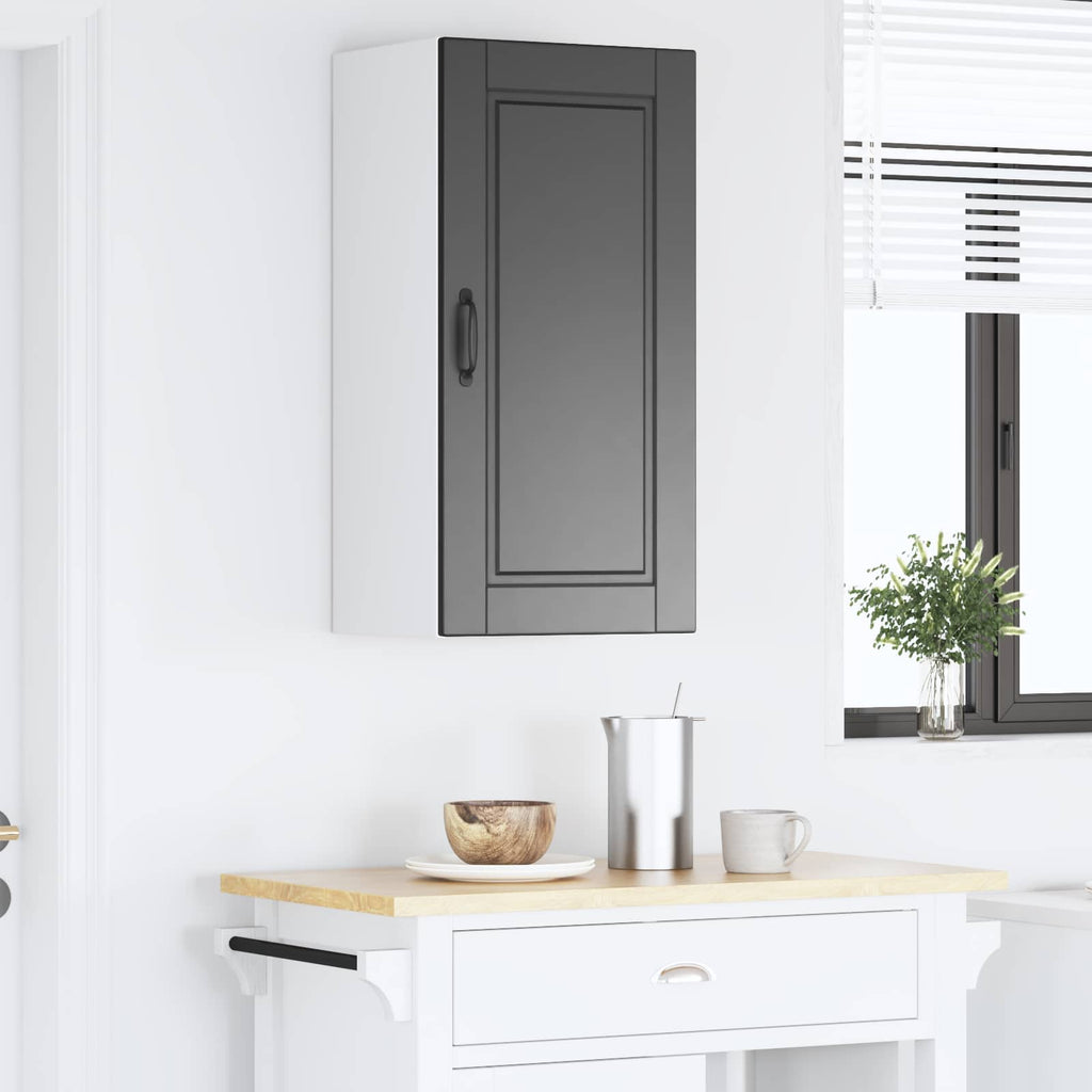 vidaXL Szafka ścienna PORTO Czarny 40 x 31 x 80 cm