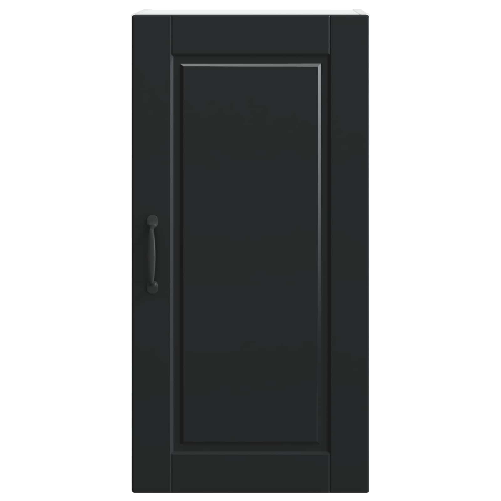 vidaXL Szafka ścienna PORTO Czarny 40 x 31 x 80 cm