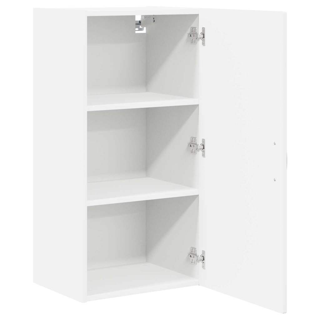 vidaXL Szafka ścienna PORTO Wysoki połysk biały 40 x 31 x 80 cm
