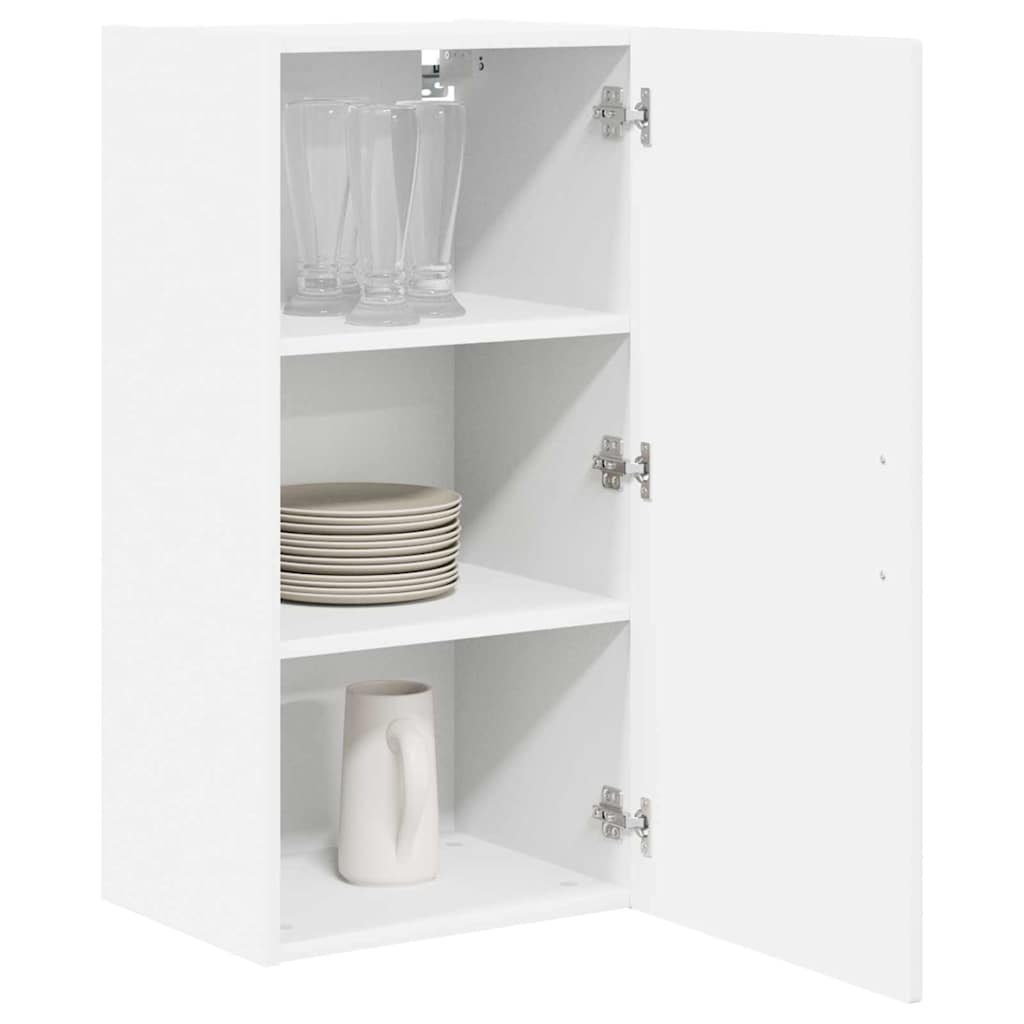 vidaXL Szafka ścienna PORTO Wysoki połysk biały 40 x 31 x 80 cm