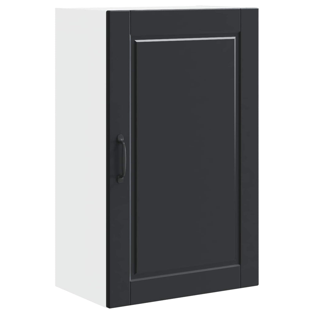 vidaXL Szafka ścienna PORTO Czarny 50 x 31 x 80 cm