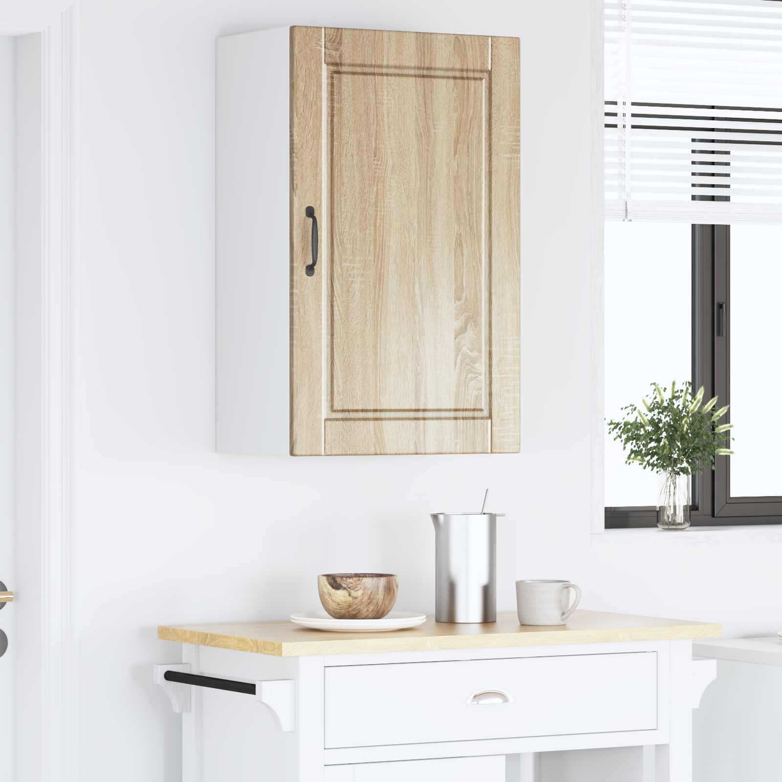 vidaXL Szafka ścienna PORTO Dąb Sonoma 50 x 31 x 80 cm