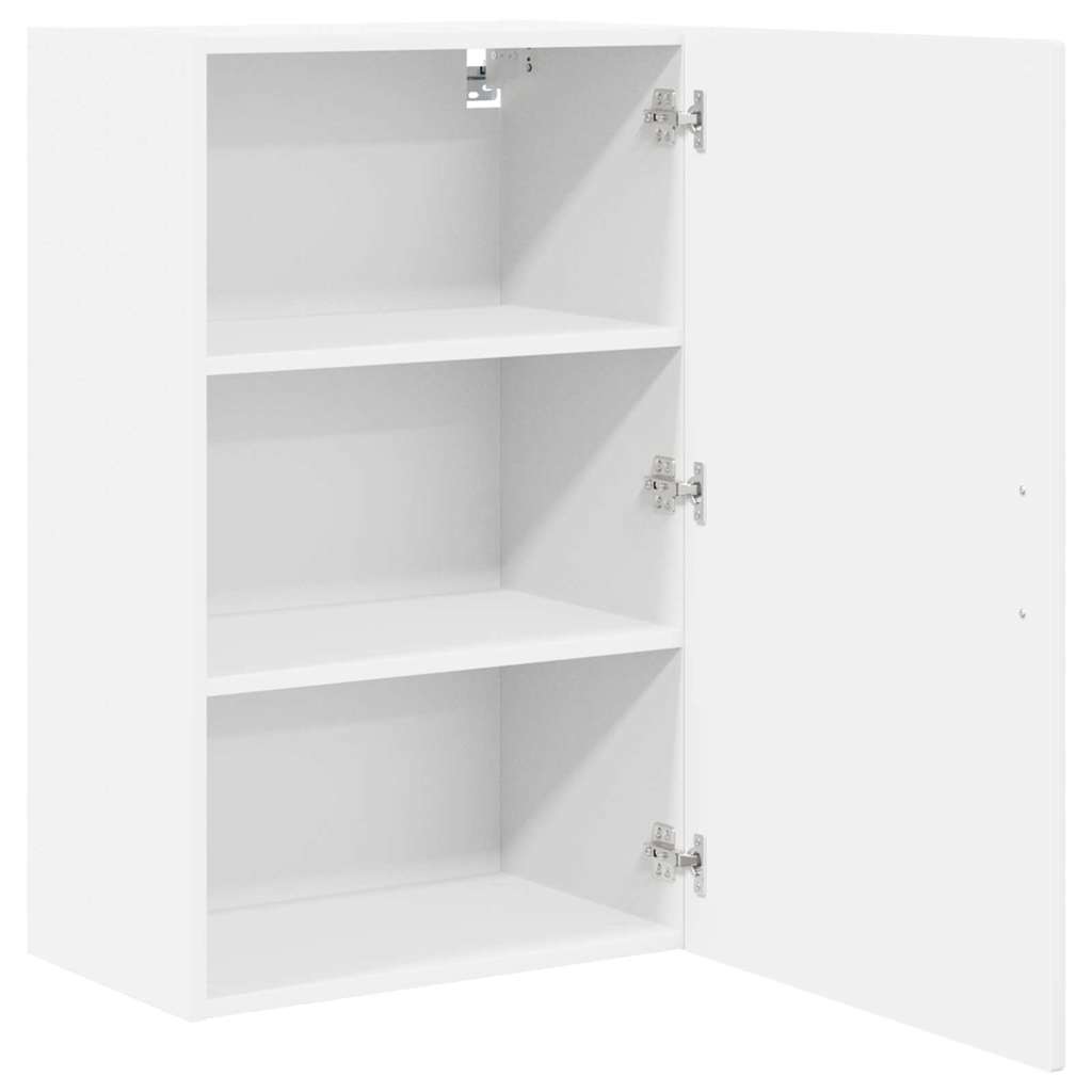 vidaXL Szafka ścienna PORTO Wysoki połysk biały 50 x 31 x 80 cm