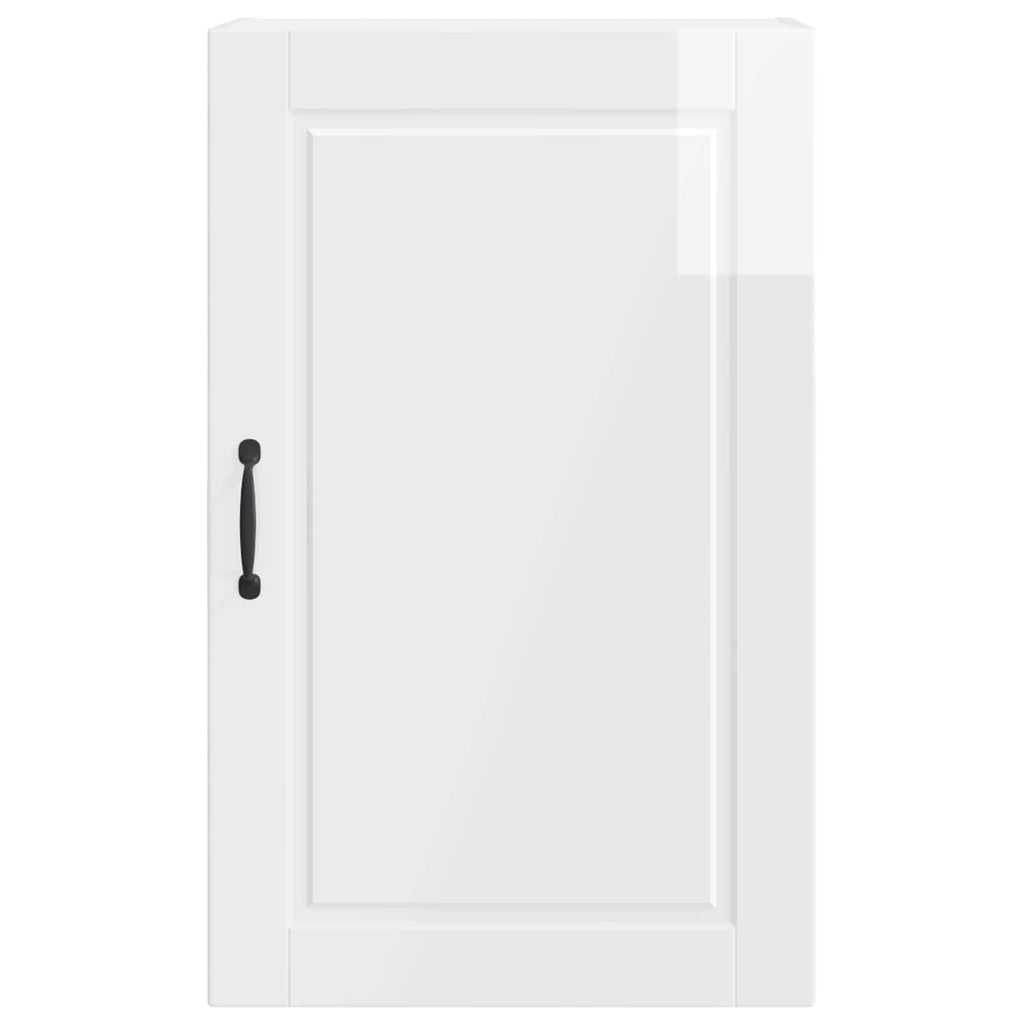 vidaXL Szafka ścienna PORTO Wysoki połysk biały 50 x 31 x 80 cm