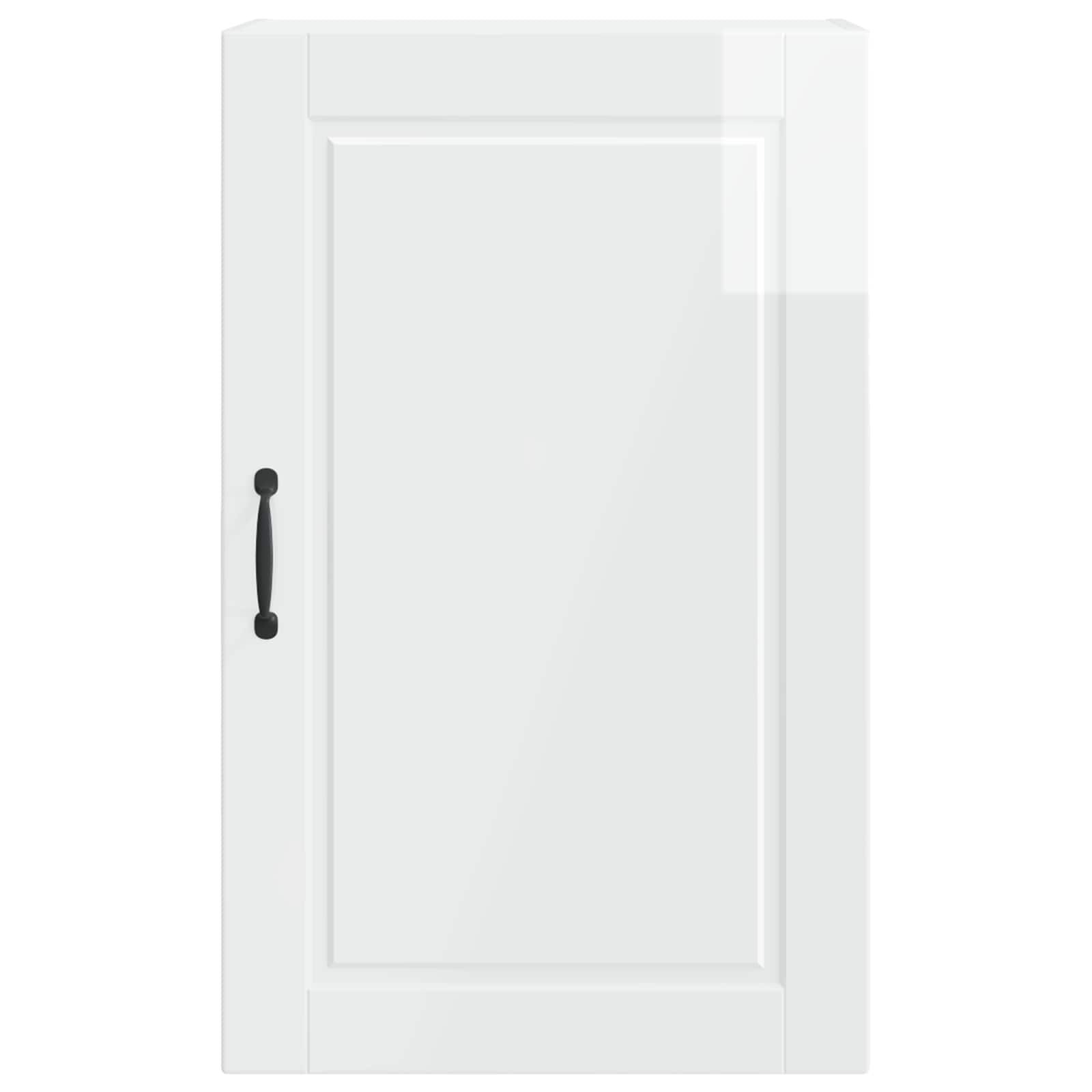 vidaXL Szafka ścienna PORTO Wysoki połysk biały 50 x 31 x 80 cm