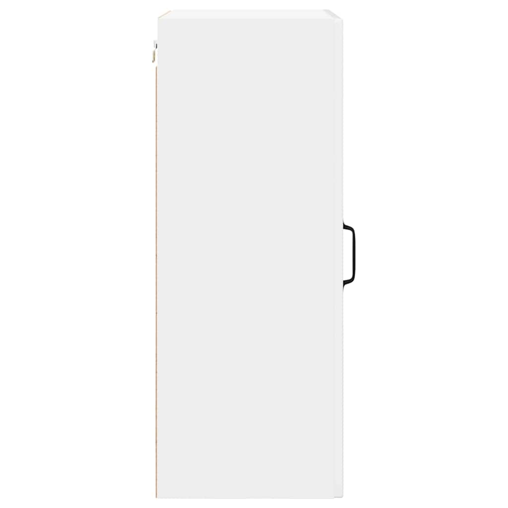 vidaXL Szafka ścienna PORTO Wysoki połysk biały 50 x 31 x 80 cm