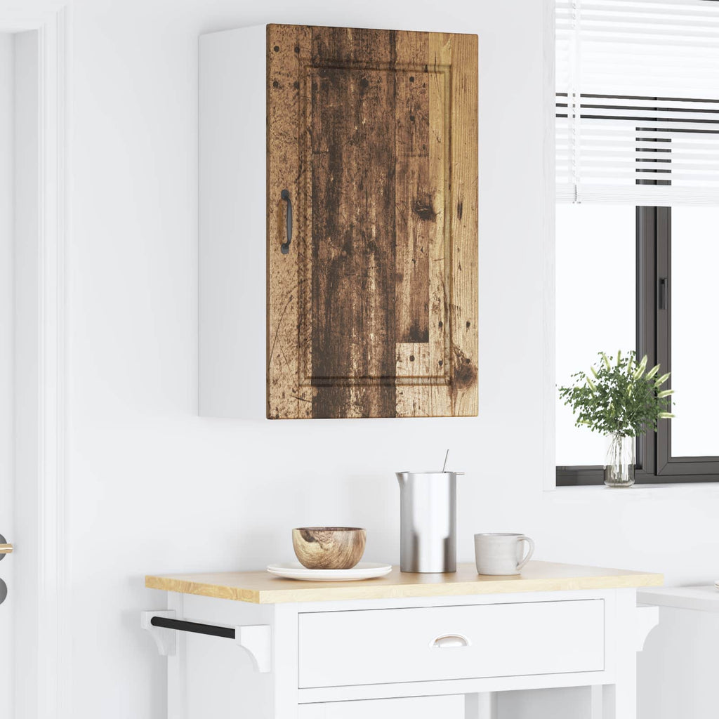 vidaXL Szafka ścienna PORTO Stare drewno 50 x 31 x 80 cm