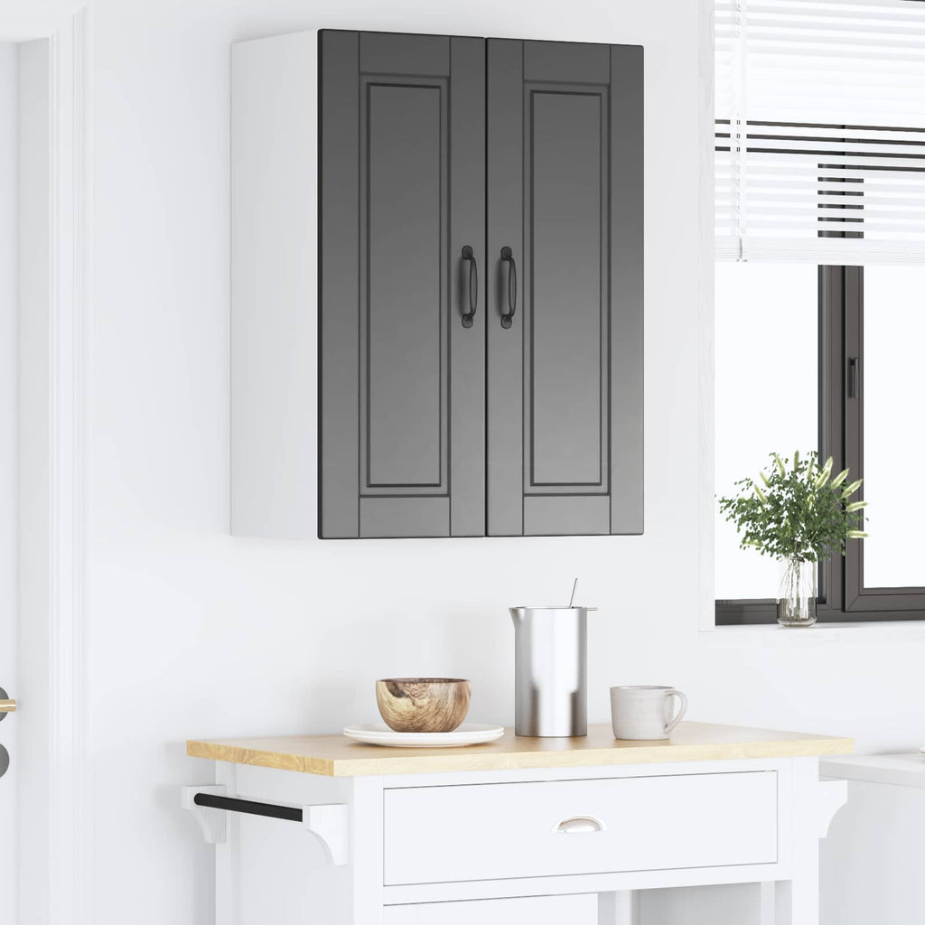 vidaXL Szafka ścienna PORTO Czarny 60 x 31 x 80 cm