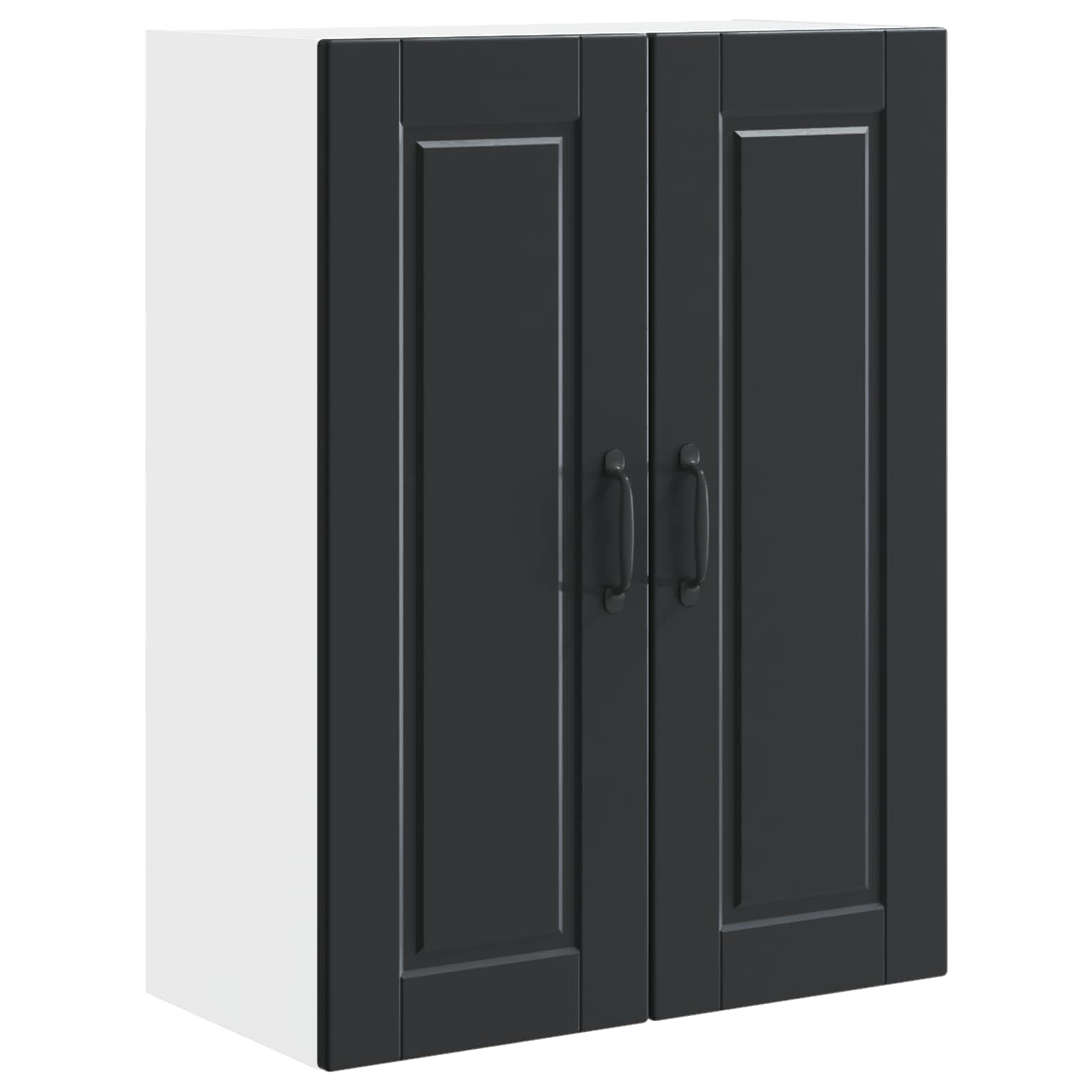vidaXL Szafka ścienna PORTO Czarny 60 x 31 x 80 cm