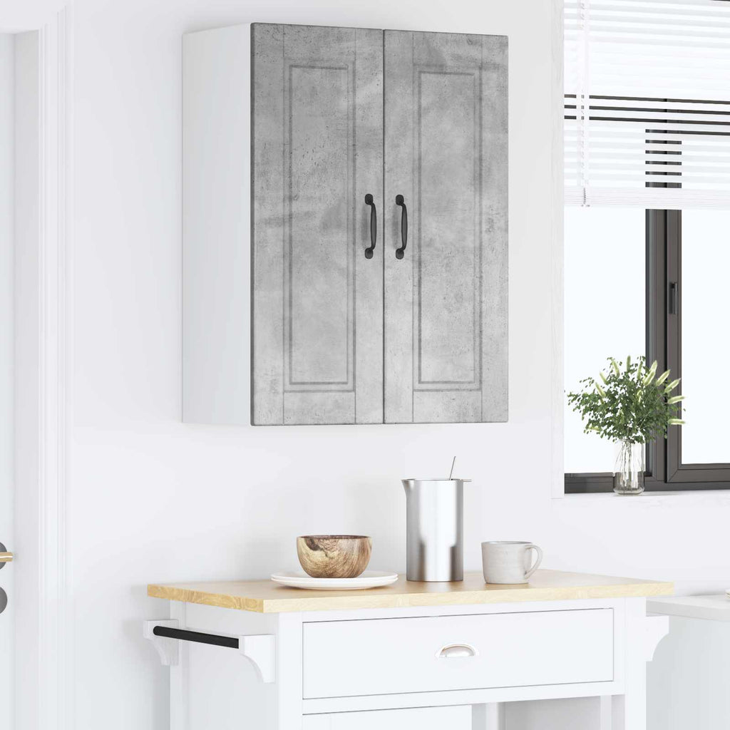 vidaXL Szafka ścienna PORTO Betonowy szary 60 x 31 x 80 cm