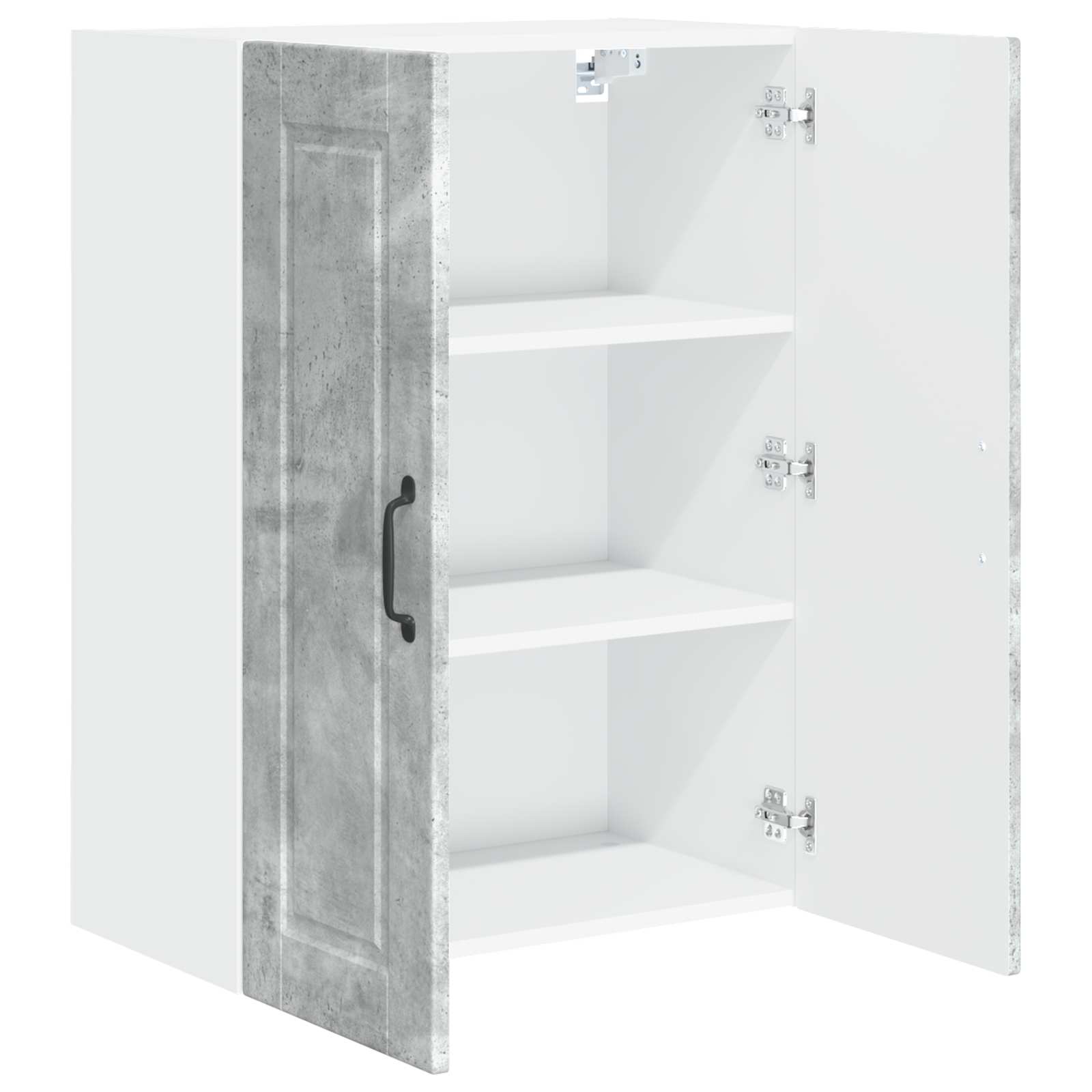 vidaXL Szafka ścienna PORTO Betonowy szary 60 x 31 x 80 cm