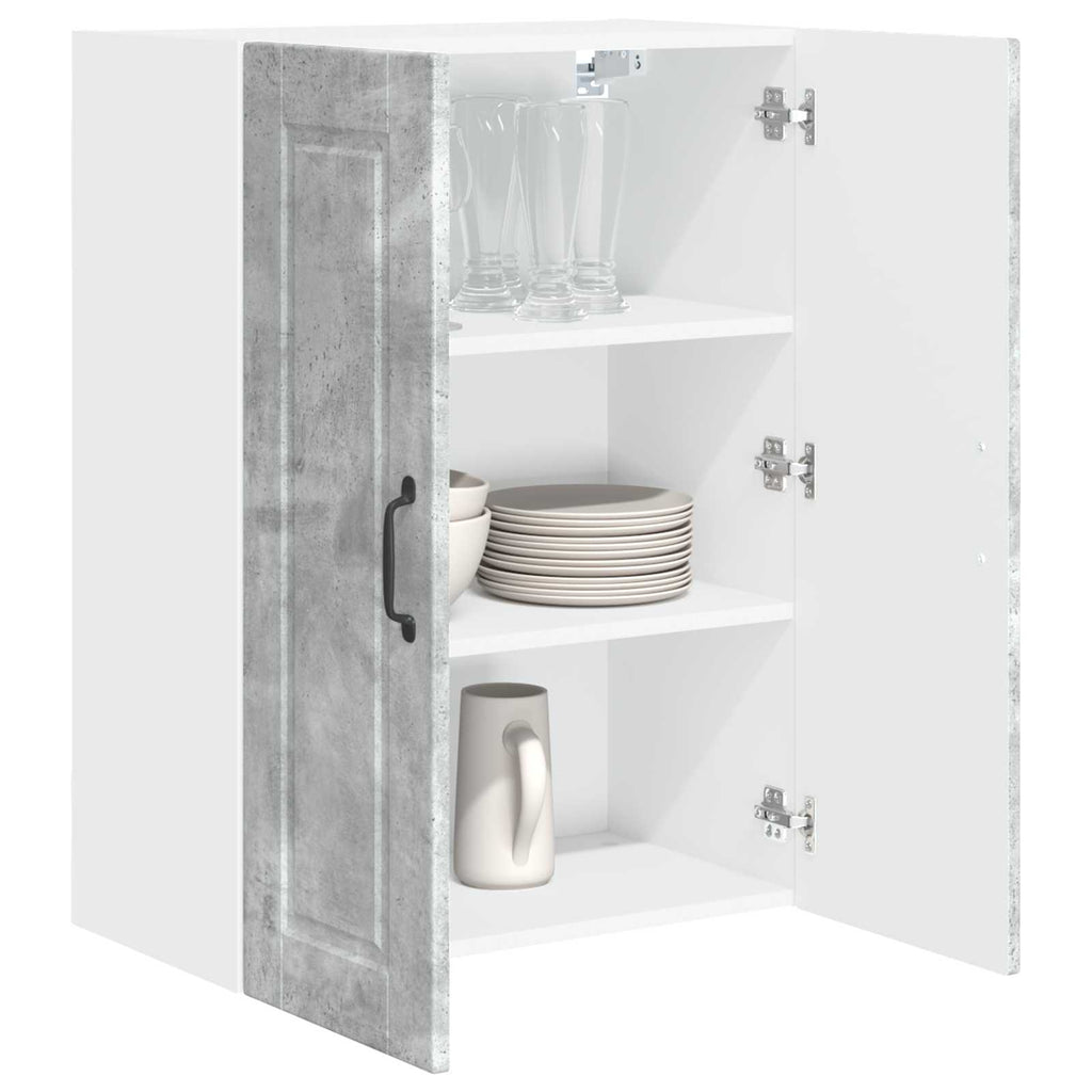 vidaXL Szafka ścienna PORTO Betonowy szary 60 x 31 x 80 cm